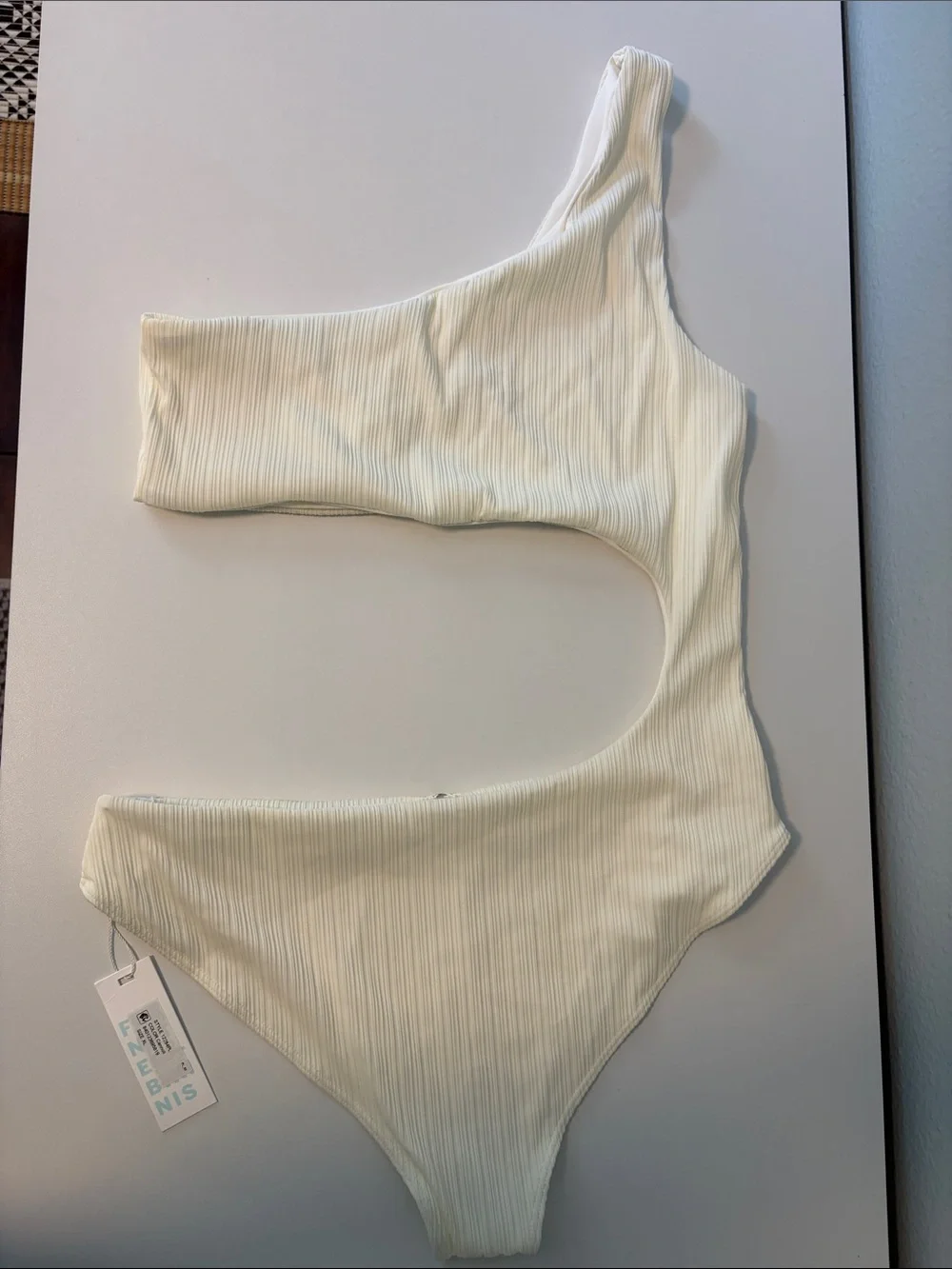 FRANKIES BIKINIS MILA PLISSÉ ONE PIECE SWIMSUIT IN CANNOLI NWT in XL